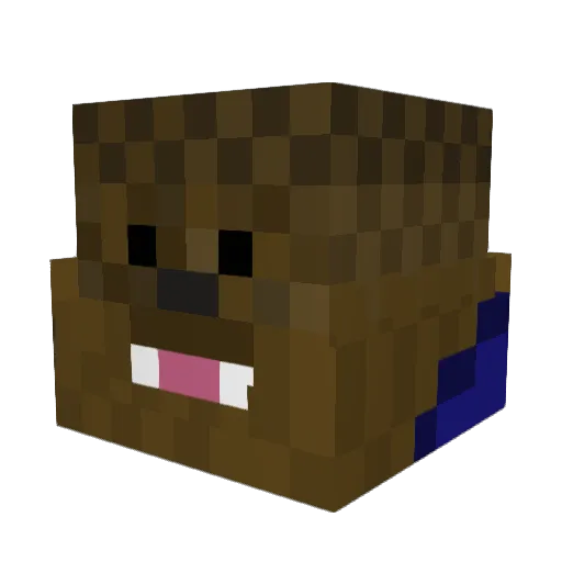JzTamu Minecraft avatar head, 3D render