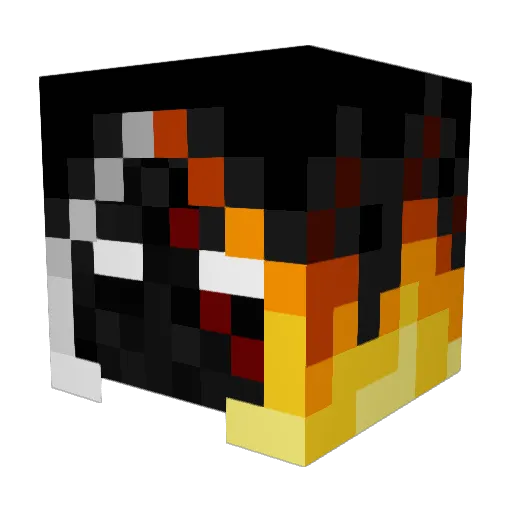 Jzbel Minecraft avatar head, 3D render