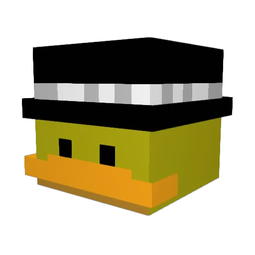 Jzhns Minecraft avatar head, 3D render