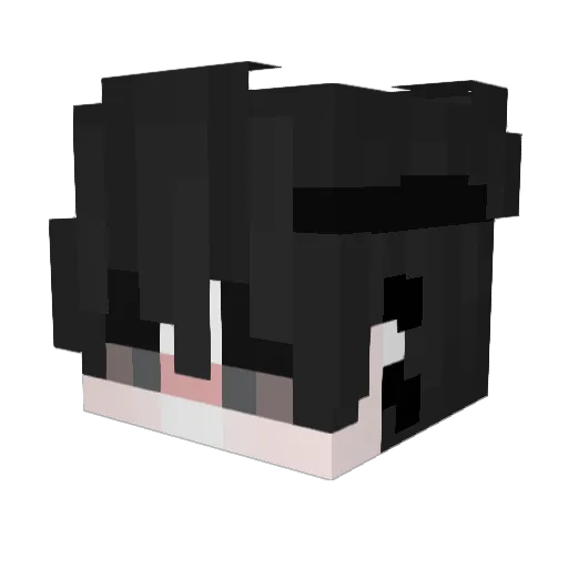Jzhvn Minecraft avatar head, 3D render