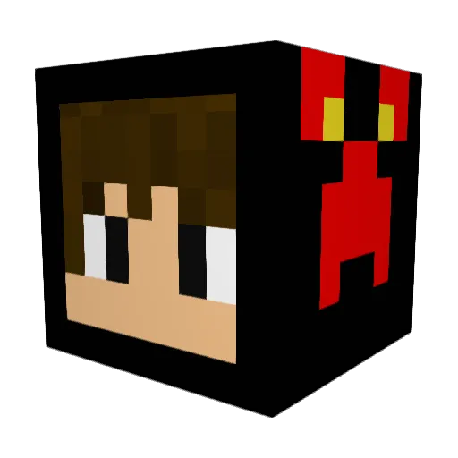 Jzin007 Minecraft avatar head, 3D render