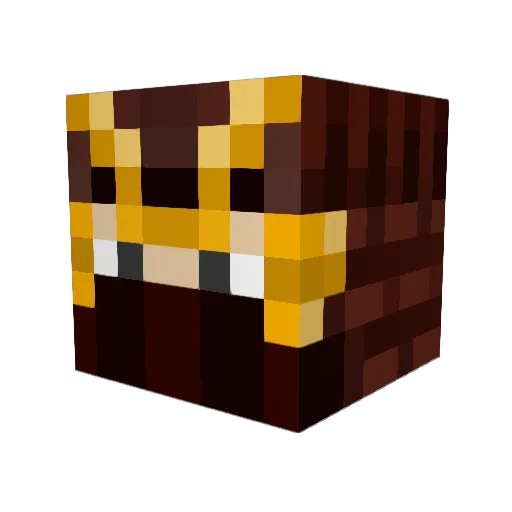 Jzn107 Minecraft avatar head, 3D render