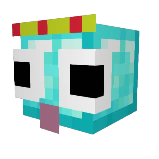 Jzsdagoat3_43 Minecraft avatar head, 3D render
