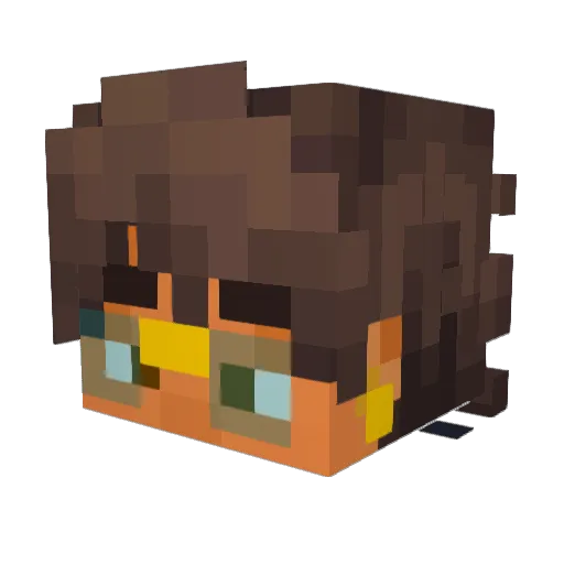 Jzzy_ Minecraft avatar head, 3D render