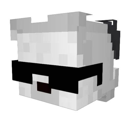 K00PO Minecraft avatar head, 3D render