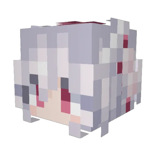 K01i Minecraft avatar head, 3D render