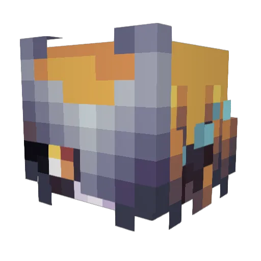 K06088 Minecraft avatar head, 3D render