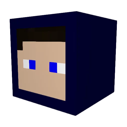 K0BRAmaster1 Minecraft avatar head, 3D render