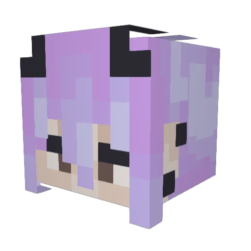 K0D3XX Minecraft avatar head, 3D render