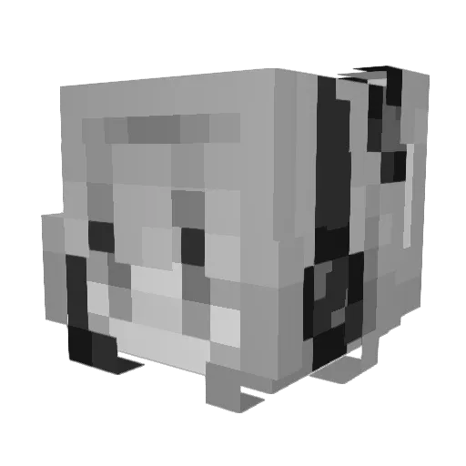 K0DA_1 Minecraft avatar head, 3D render