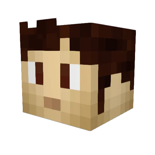 K0E Minecraft avatar head, 3D render