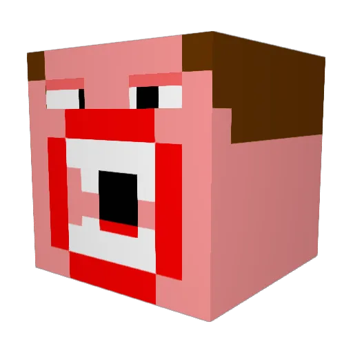 K0Gs Minecraft avatar head, 3D render