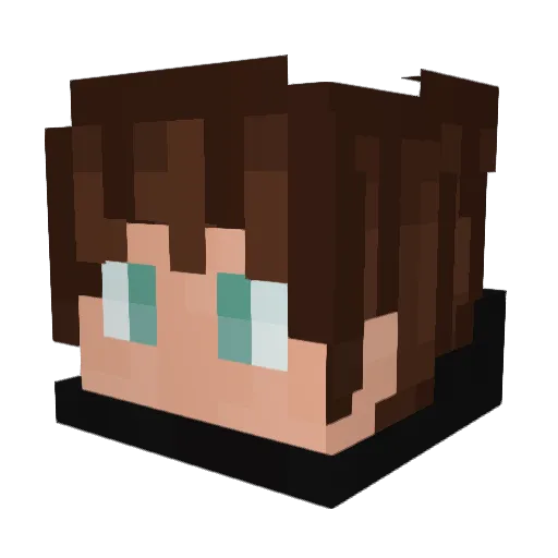 K0IDO Minecraft avatar head, 3D render