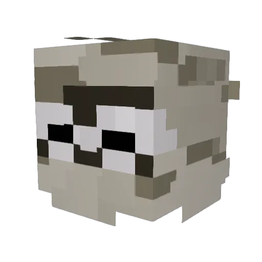K0K0C Minecraft avatar head, 3D render