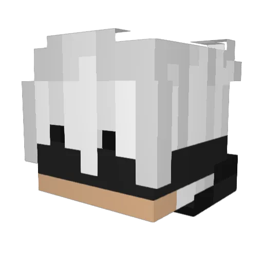 K0N3K Minecraft avatar head, 3D render