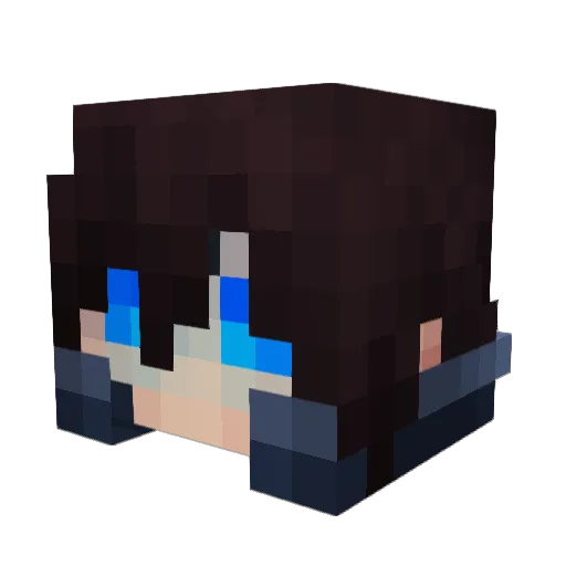 K0R05 Minecraft avatar head, 3D render