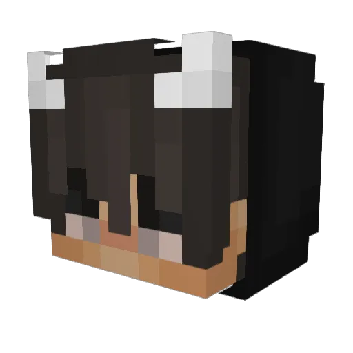 K0R0SENAl Minecraft avatar head, 3D render