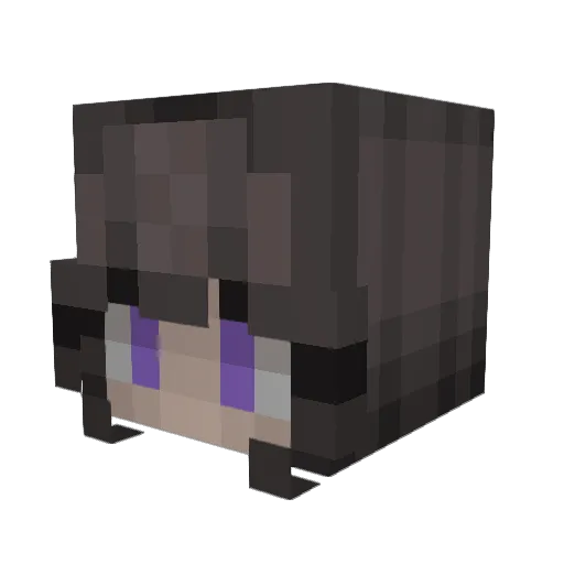 K0SHIK Minecraft avatar head, 3D render