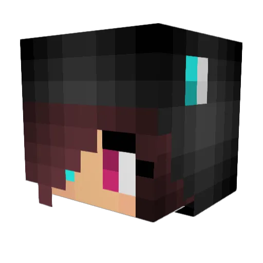 K0TEH0K Minecraft avatar head, 3D render