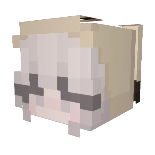 K0des Minecraft avatar head, 3D render