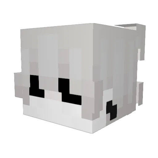 K0mi_San Minecraft avatar head, 3D render
