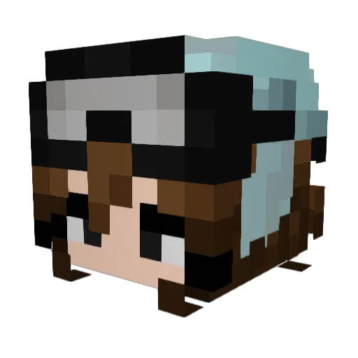 K0nima Minecraft avatar head, 3D render