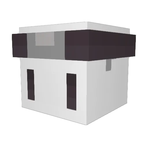 K0npeki Minecraft avatar head, 3D render