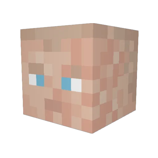 K0rsin Minecraft avatar head, 3D render