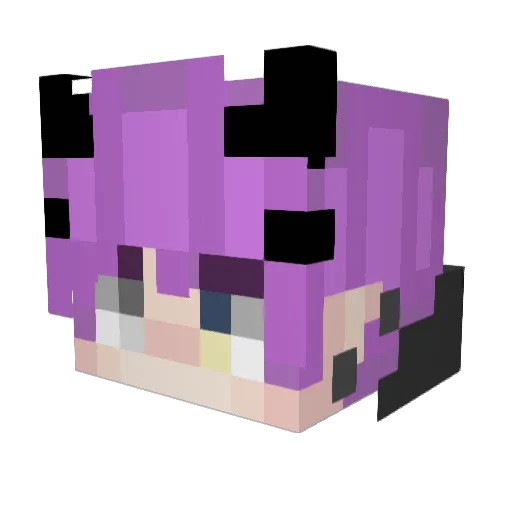 K0setsu Minecraft avatar head, 3D render