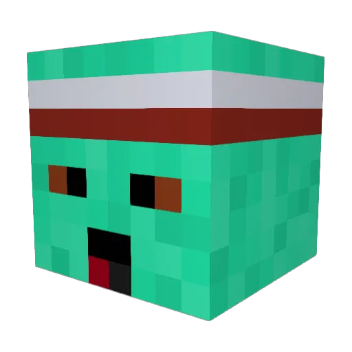 K0ssa Minecraft avatar head, 3D render