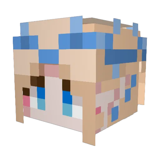 K0tt4r0 Minecraft avatar head, 3D render