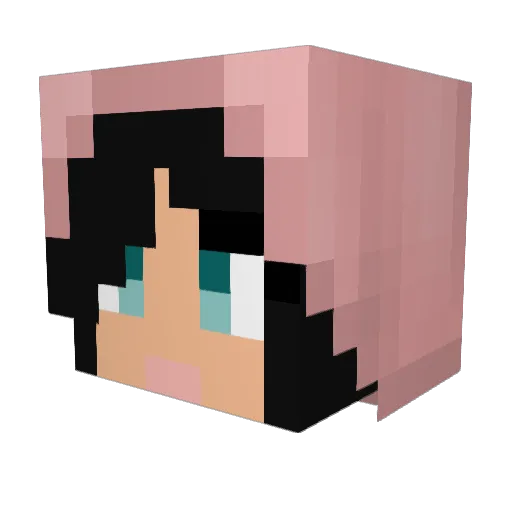 K0ty240408 Minecraft avatar head, 3D render