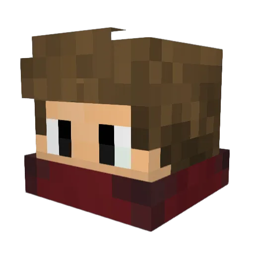 K0zDra Minecraft avatar head, 3D render