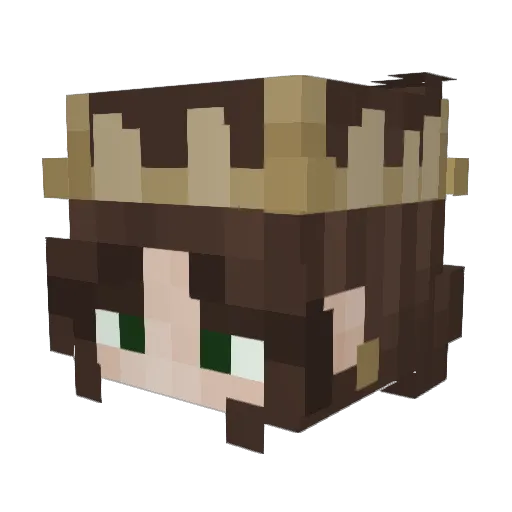 K1234ko Minecraft avatar head, 3D render