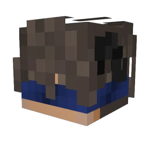K12xt Minecraft avatar head, 3D render