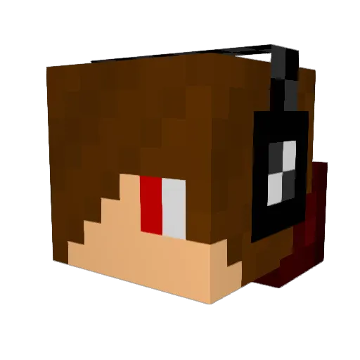 K1Fire12 Minecraft avatar head, 3D render