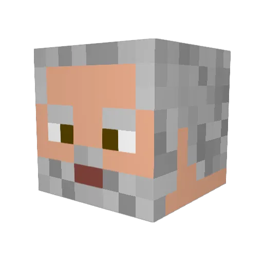 K1IZI Minecraft avatar head, 3D render