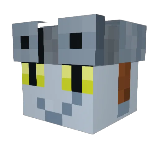 K1LLC0DE Minecraft avatar head, 3D render