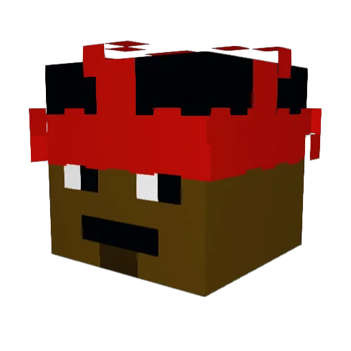 K1LLSW1TCH724 Minecraft avatar head, 3D render