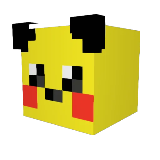 K1MDW3 Minecraft avatar head, 3D render