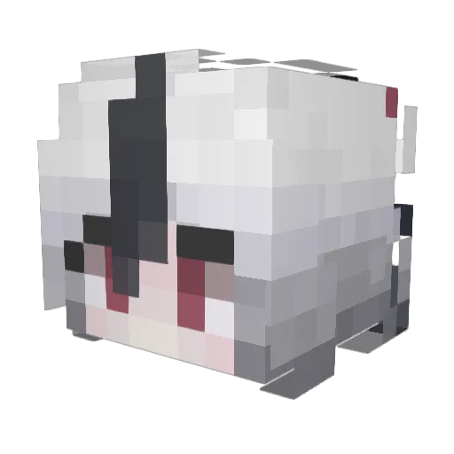 K1MINO Minecraft avatar head, 3D render