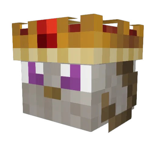 K1N6G0AT Minecraft avatar head, 3D render