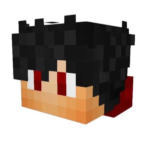 K1NGKAZMA25 Minecraft avatar head, 3D render