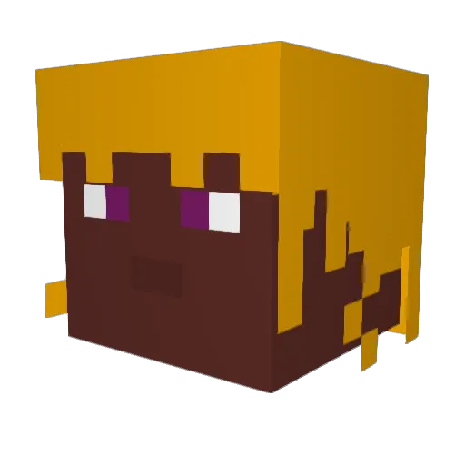 K1NGMagikz Minecraft avatar head, 3D render