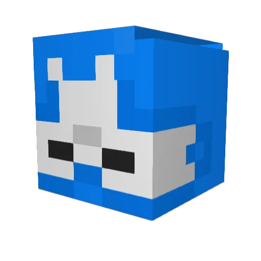 K1NG_CUD13 Minecraft avatar head, 3D render