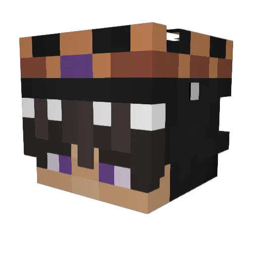 K1Ng03456 Minecraft avatar head, 3D render
