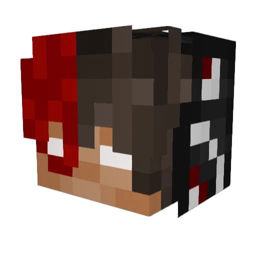 K1R1K1337 Minecraft avatar head, 3D render