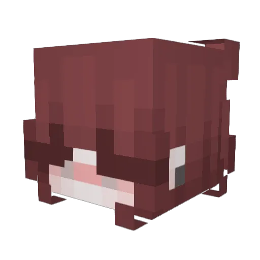 K1ShxZy Minecraft avatar head, 3D render