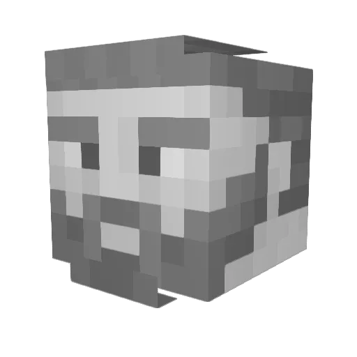 K1_nny Minecraft avatar head, 3D render