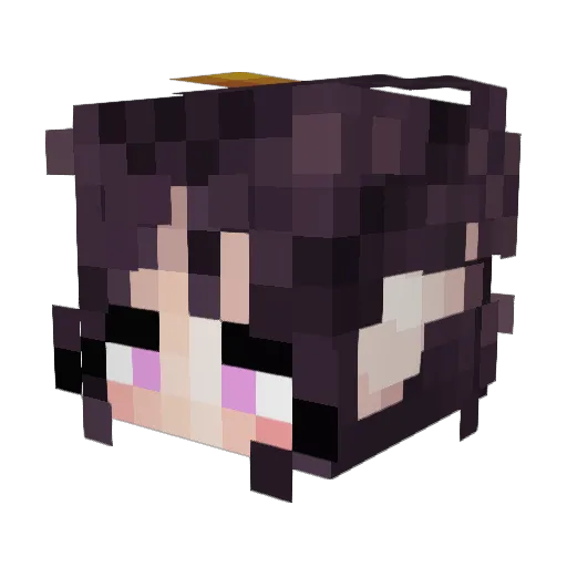 K1_rx Minecraft avatar head, 3D render